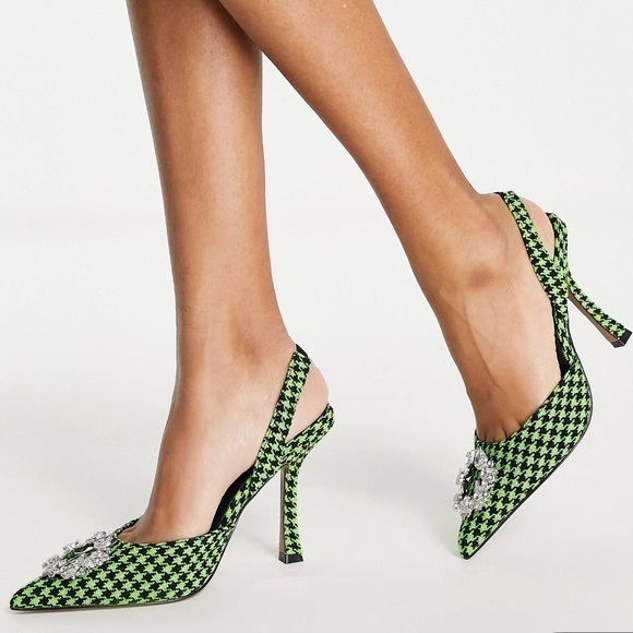 ASOS Shoes - NEW!! ASOS DESIGN POPPY‎ EMBELLISHED SLINGBACK HIGH HEELED